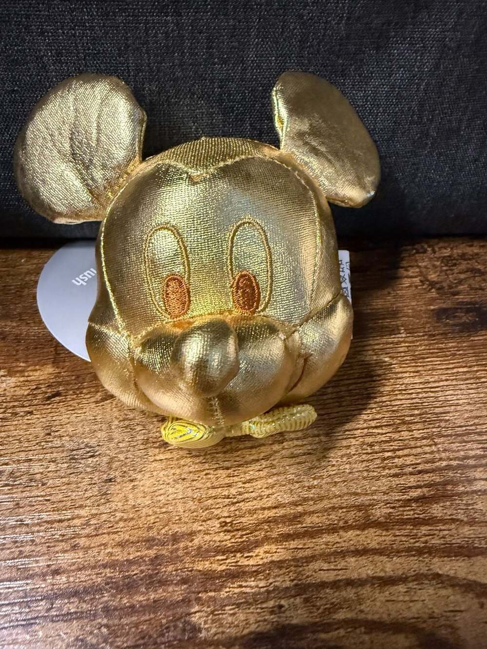 NWT Disney Parks Gold Mickey Mouse Headband Plush
